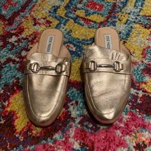 Steve Madden gold flats